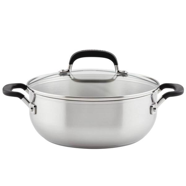 KitchenAid&#40;R&#41; Stainless Steel Covered Casserole - 4qt. - image 