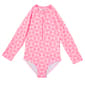 Toddler Girl Kensie Girl Geo Floral Rash Guard One Piece Swimsuit - image 2