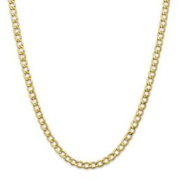 Mens Gold Classics(tm) 10kt. 5.25mm  20in. Semi-Solid Chain Necklace
