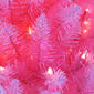 Puleo International 6.5ft. Pre-Lit Pink Pine Christmas Tree - image 2