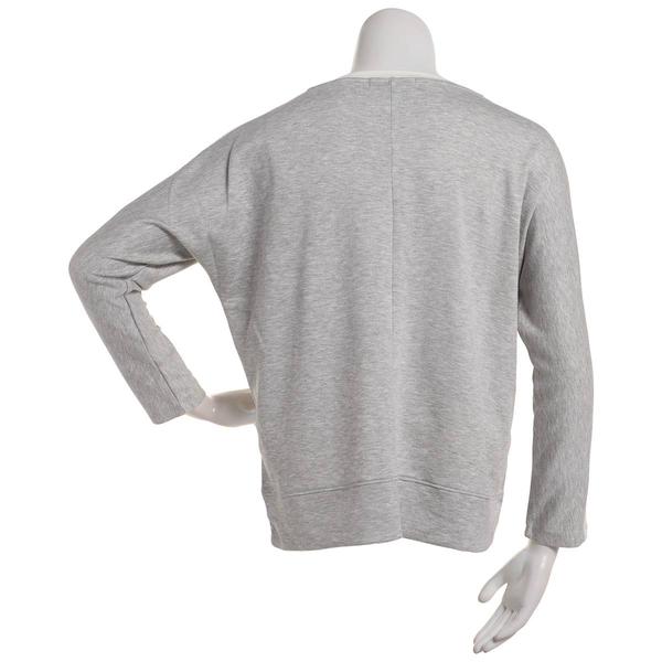 Womens French Laundry Dolman Sleeve Color Block V-Neck Tee