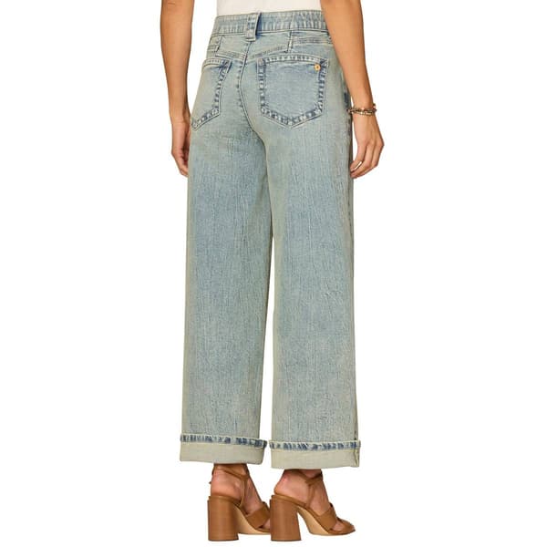 Womens Democracy “Ab”solution® Hi Rise Floral Embroidery Jeans