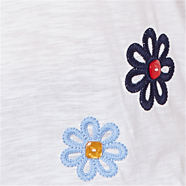 Womens Alfred Dunner Port Side Floral Embroidery Blouse
