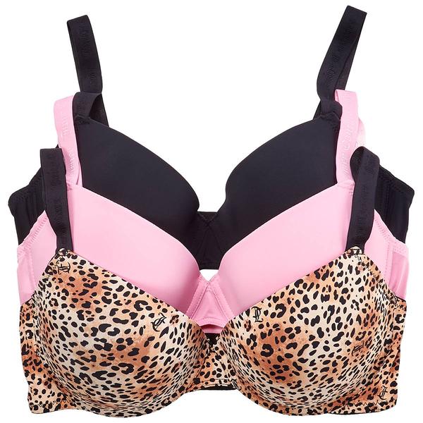 Juniors Juicy Couture 3pk. Jacquard Push-Up Bras - JC2801-3PKCZ - image 