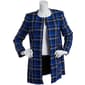 Womens Kasper Open Plaid Topper Jacket - image 1