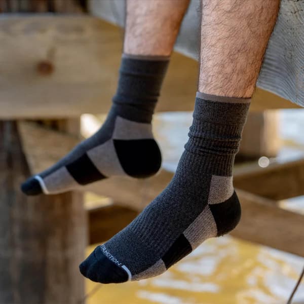Mens Dr. Motion&#174; Plain Knit Crew Socks