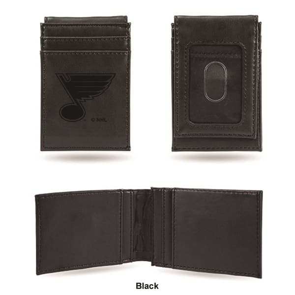 Mens NHL St. Louis Blues Faux Leather Front Pocket Wallet