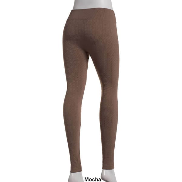 Womens Runway Ready Fleece Lined Textured Linear Link Leggings