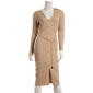 Juniors Madden Girl Rib Button Front Chain Belt Sweater Dress - image 2