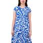 Womens MSK Cap Sleeve Abstract Tier Back Maxi Dress - image 3
