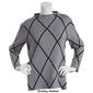 Plus Size Chloe & Jasmine Long Sleeve Diamond Sweater - image 4