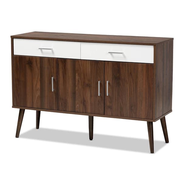 Baxton Studio Leena Two-Tone 2-Drawer Sideboard Buffet