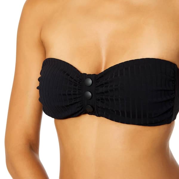 Womens Anne Cole Luna Snap Front Bandeau Bikini Swim Top