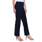 Womens Multiples Elastic No Waist Pintuck Flared Ponte Pants - image 3
