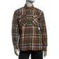 Mens FiveBrother&#40;R&#41; Long Sleeve Flannel Shirt - Brown/Green - image 1