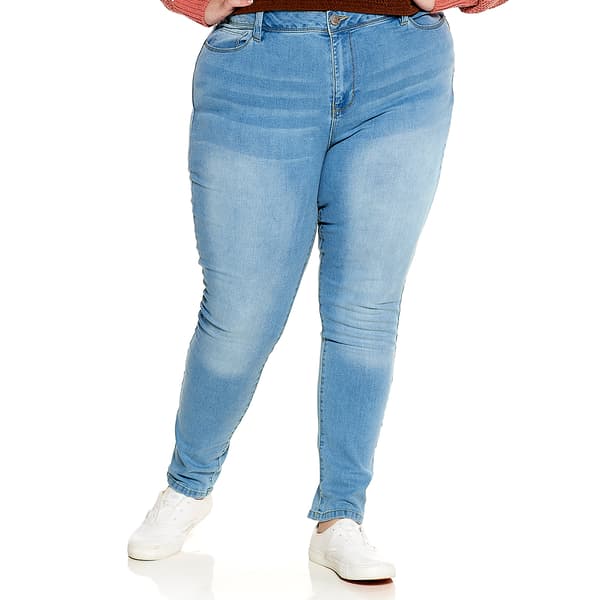Juniors Plus YMI(R) Basic High Rise Skinny Jeans - image 