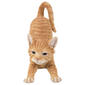 Hi-Line Gift Orange Tabby Cat Stretching Garden Statue - image 1