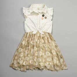 Girls (7-16) Sweet Butterfly(R) Ruffle Sleeve Floral Tulle Dress