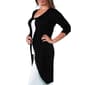 Plus Size 24/7 Comfort Apparel 3/4 Sleeve Solid Cardigan - image 2