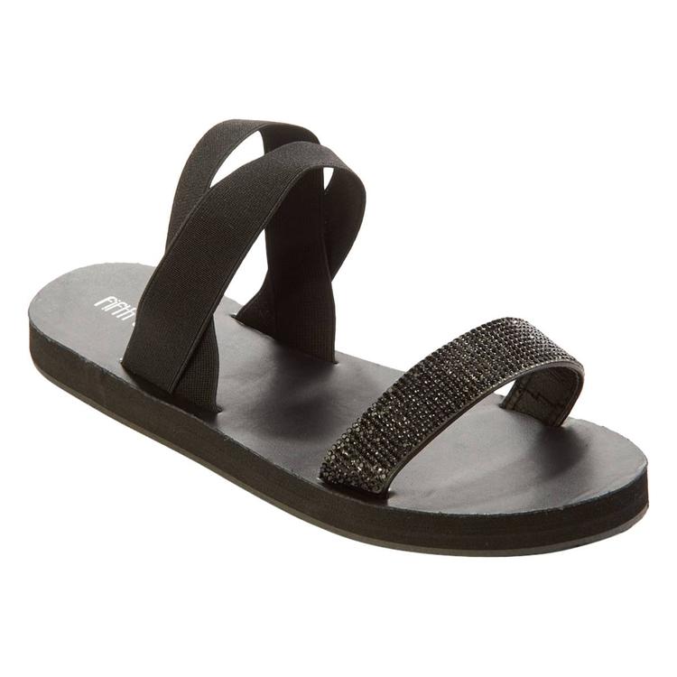 Womens Fifth & Luxe Rhinestone Sandals with Backstrap