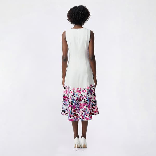 Womens Kasper Sleeveless Floral Fit & Flare Dress