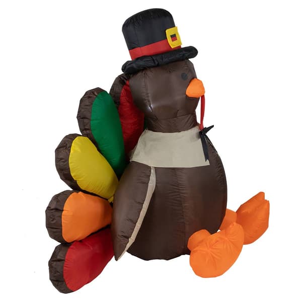 Northlight Seasonal 4ft. Inflatable Pre-Lit Turkey Decoration