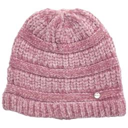 Womens Modena Chenille Horizontal Knit Mixed Pattern Beanie