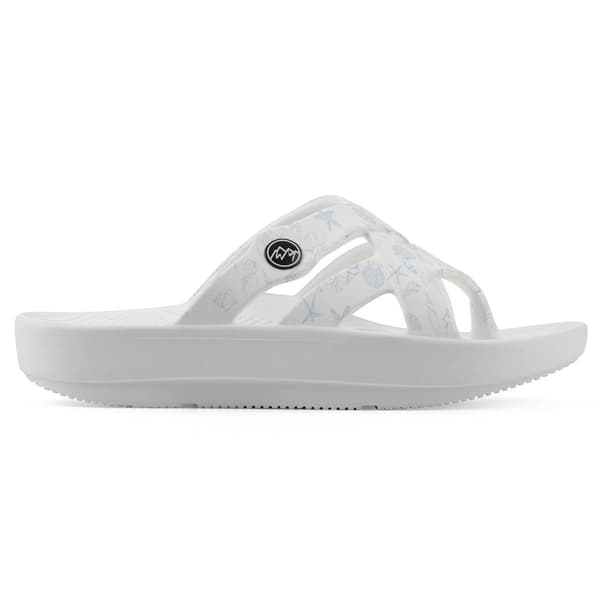 Womens White Mountain Rip Sport Flip Flops - Oceanblue - image 