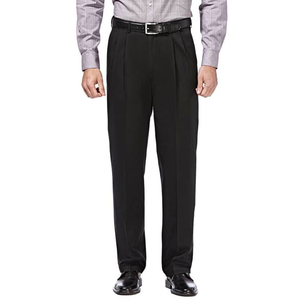 Mens Haggar(R) Premium No Iron Khaki Pleat Front Pant - image 