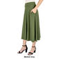 Womens 24/7 Comfort Apparel Pleated Elastic Waist Midi Skirt - image 6