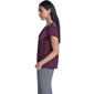 Womens Calvin Klein Short Sleeve Solid Pleated Neck Blouse - image 3