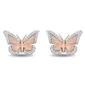 Enchanted by Disney Sterling Silver Rose Gold Mulan Earrings - image 1