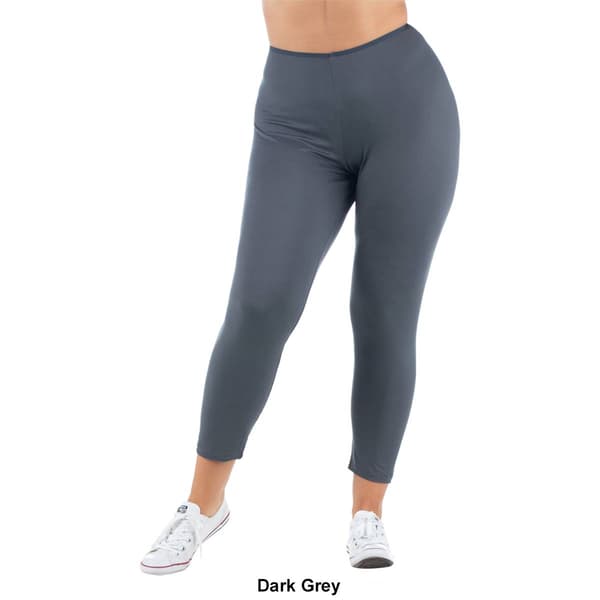 Plus Size 24/7 Comfort Apparel Ankle Length Stretch Leggings