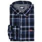 Mens Lands End Flannel Shirt - Black - image 1