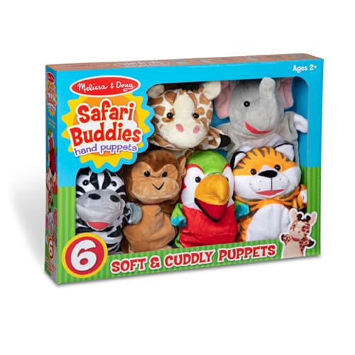 Melissa &amp; Doug(R) Safari Puppet Set - image 