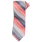 Mens Arrow Textured Multi Bar Stripe Tie - image 1