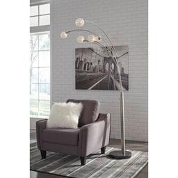 Signature Design by Ashley Marble Arc Floor Lamp