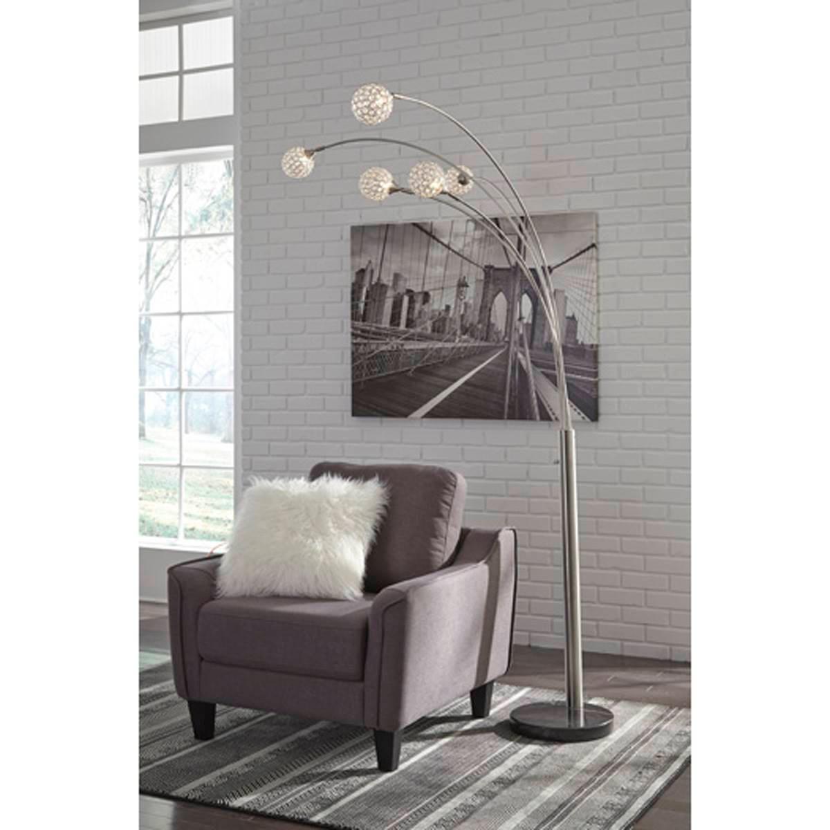 Signature Design by Ashley Marble Arc Floor Lamp