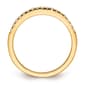 Pure Fire 14kt. Yellow Gold Lab Grown Diamond Wedding Band - image 2