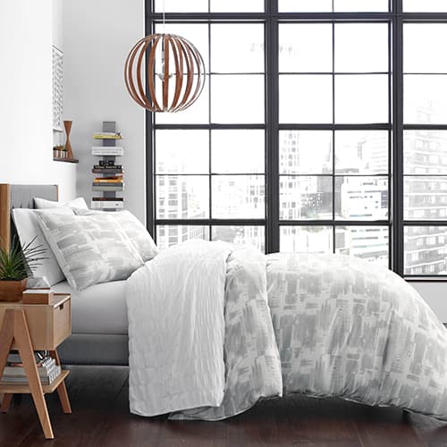 City Scene Aria Light Grey Duvet Set - image 