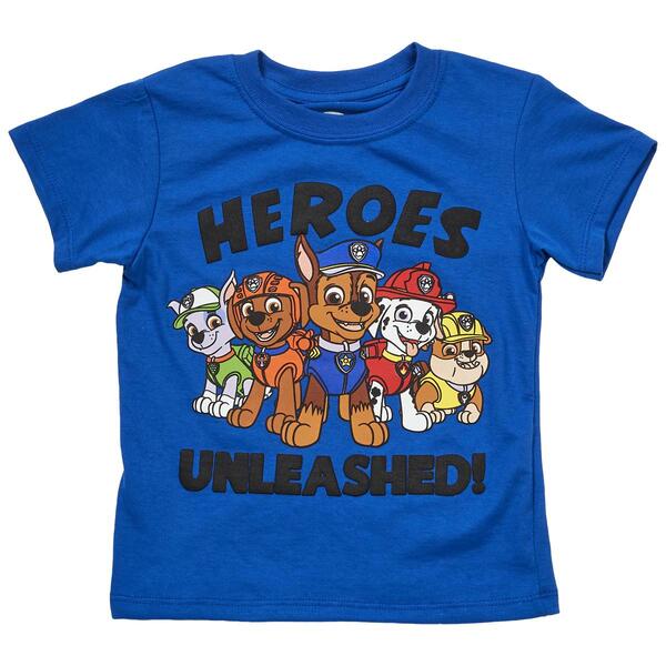 Toddler Boy Nickelodeon&#40;tm&#41; Short Sleeve Paw Patrol Heroes Tee - image 