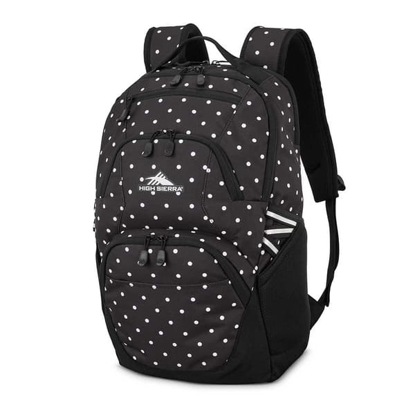 High Sierra Swoop Signature Polka Dots Backpack -  Black - image 
