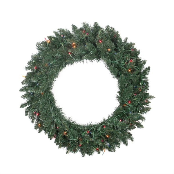 Northlight Seasonal 30in. Pre-Lit Pine Christmas Wreath - image 