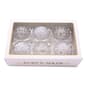 Kurt Adler 6pc. Jeweled Clear Feather White Ball Ornaments Set - image 5