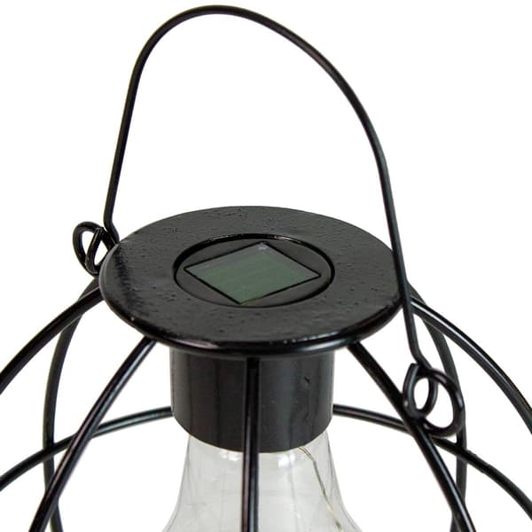 Northlight Seasonal 6in. Geometric Outdoor Solar Lantern
