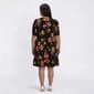 Plus Size MSK Puff Sleeve Floral Ruffle Hem Shift Dress - image 2