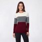 Womens Retrology Color Block Crew Neck Sweater - image 2