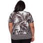 Plus Size Alfred Dunner Detail Driven Tropical Leaf Blouse - image 2