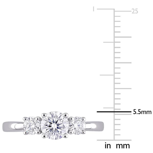 Gemstone Classics&#8482; 1kt. Moissanite 3-Stone Engagement Ring