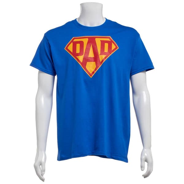 Mens Dad Shield Short Sleeve Graphic Tee